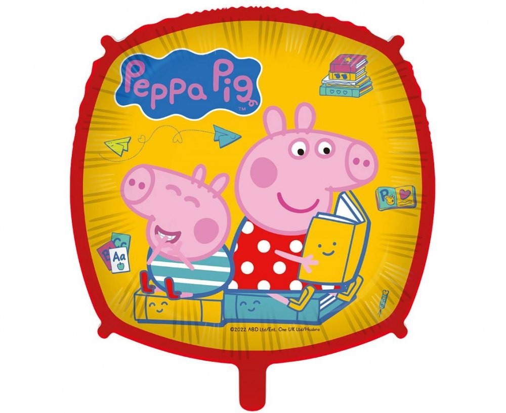 BALLOON FOL 43CM PEPPA PIG GO PUD GODAN